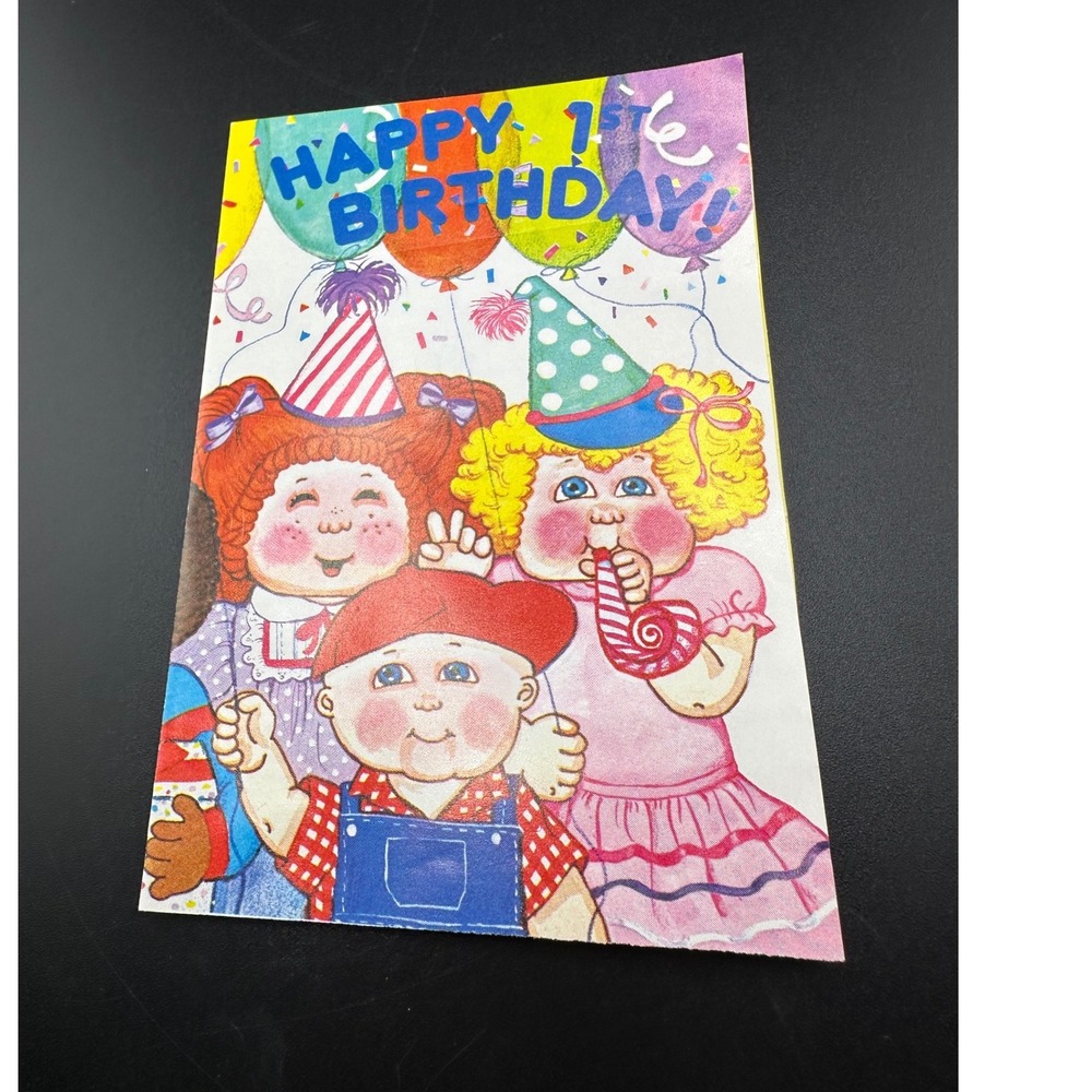 Cabbage‎ Patch Kids Doll First Birthday Card from Babyland General Coleco 1980s